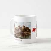 Conwyの城のマグ コーヒーマグカップ (正面左)