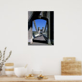 Conwyサスペンションブリッジコンウィノースウェールズ葉書 ポスター (キッチン)