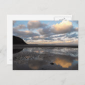 Conwyビーチ反射 ポストカード (正面/裏面)