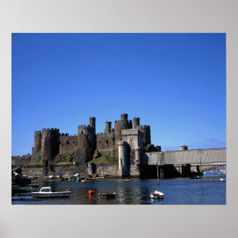 Conwy Castle North Walesポストカード ポスター