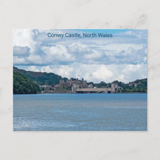 Conwy Castle, North Wales, UK，はがき ポストカード (正面)