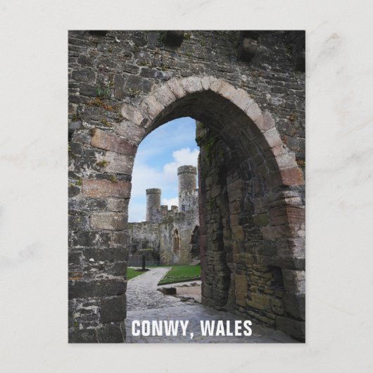 Conwy Wales Welsh Castle Travel写真 ポストカード (正面)