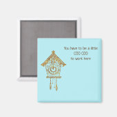Coo Cooが熱狂するHere Clockで作業 マグネット (正面/裏面)