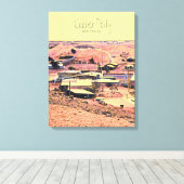 Coober Pedy鉱山都市オーストラリア旅行 キャンバスプリント (インサイチュ (ウッドフロア))