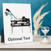 Coober Pedy Opal鉱業トラック歓迎サイン フォトプラーク (側面)
