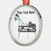 Coober Pedy Opal鉱業トラック歓迎サイン メタルオーナメント (左)