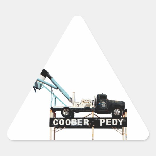 Coober Pedy、Opal Capital of the World 三角形シール (正面)