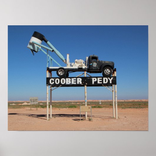 Coober Pedy Outback Australia土産写真 ポスター (正面)