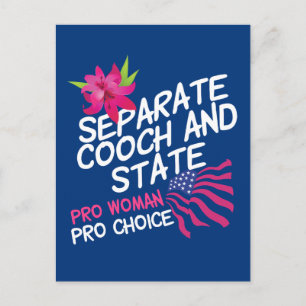 Coochと州おもしろいPro Choiceの分離 ポストカード