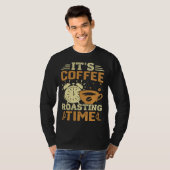 Cooffee Roasting Coffee Love Caffeine coffee beans Tシャツ (正面フル)