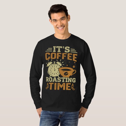 Cooffee Roasting Coffee Love Caffeine coffee beans Tシャツ (正面フル)