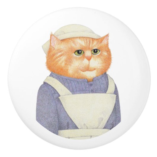 COOK CAT セラミック引き出しノブ セラミックノブ (正面)