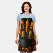 cook happy vegetables エプロン (着用した状態)