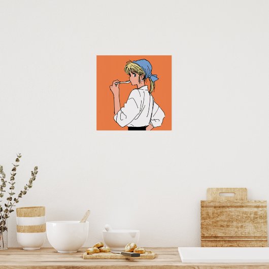 Cook with a Pearl Earring ポスター (キッチン)
