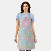 Cook with love. All-Over Print Apron エプロン (着用した状態)