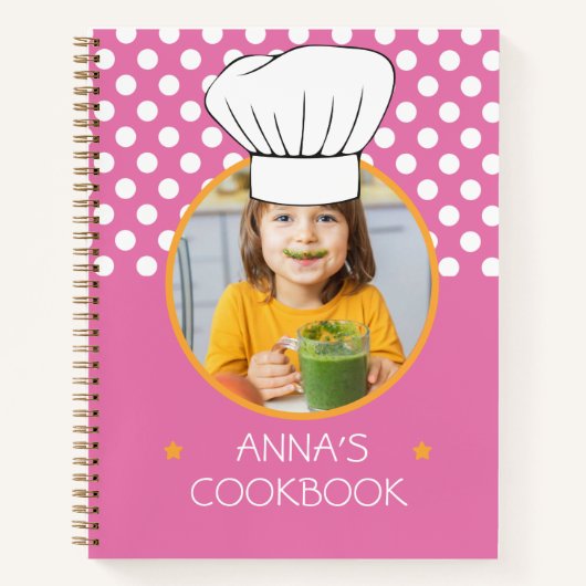 Cookbook (パーソナライズされたYour Photo)レシピ ノートブック (正面)