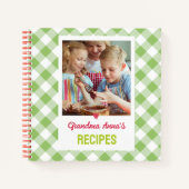 Cookbook (パーソナライズされたYour Photo)レシピ ノートブック (正面)