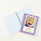 Cookbook (パーソナライズされたYour Photo)レシピ ノートブック (内部)