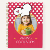 Cookbook (パーソナライズされたYour Photo)レシピ ノートブック (正面)