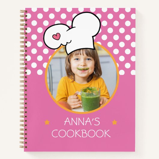 Cookbook (パーソナライズされたYour Photo)レシピ ノートブック (正面)