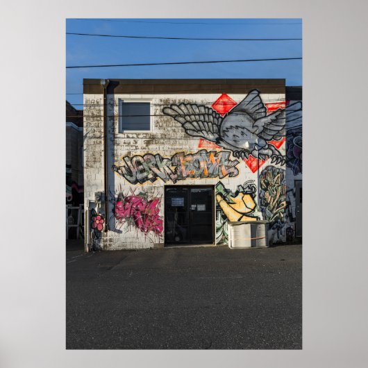 Cooke St GraffitiカラーバージョンNo 1 ポスター (正面)