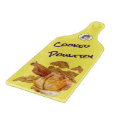 Cooked Poultry Glass Cutting Board (With Handle) カッティングボード (角)