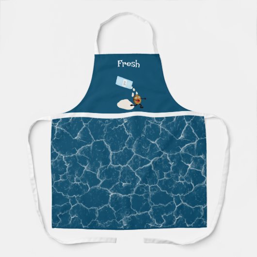 Cookieおもしろいオールオーバープリントエプロン、中 エプロン (正面)