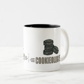 Cookieおもしろい ツートーンマグカップ (正面右)