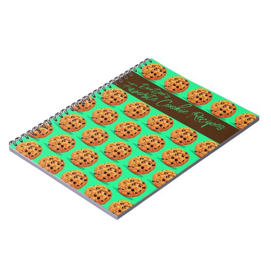 Cookieお気に入りのレシピノートブパーソナライズされたック ノートブック (左側)