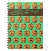 Cookieお気に入りのレシピノートブパーソナライズされたック ノートブック (正面)