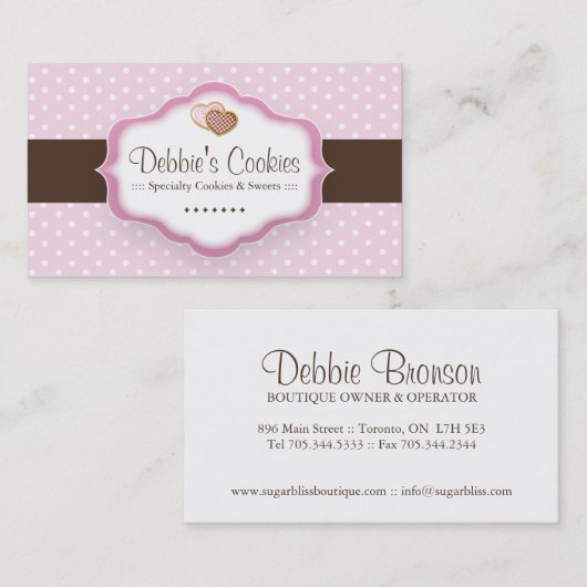 Cookieお洒落名刺 名刺 (正面/裏面)