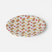 Cookieかわいいかわいいジンジャーブレッドマン ペーパープレート (アングル)