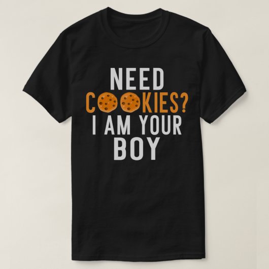 Cookieがいるよ。僕はCookie Boy5365だ。 Tシャツ (デザイン正面)