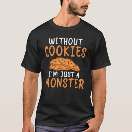 Cookieがない場合はMonster おもしろい Cookie値リスト Tシャツ (正面)