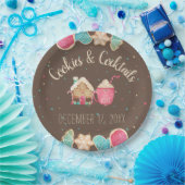 CookieとカクテルパーティーChristmas Cookie Swap ペーパープレート (パーティー)