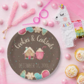 CookieとカクテルパーティーChristmas Cookie Swap ペーパープレート (パーティー)