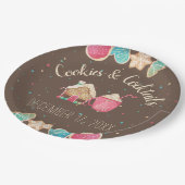 CookieとカクテルパーティーChristmas Cookie Swap ペーパープレート (アングル)