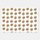 Cookieとクラムファースト誕生日ベビーシャワー ラッピングペーパーシート (正面3)