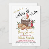Cookieとココアベビーシャワー招待状 招待状 (正面/裏面)