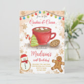 Cookieとココア誕生日パーティーへの招待 招待状 (スタンド正面)