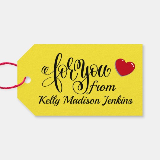 Cookieとトリートギフトラベル ギフトタグ (裏面横)