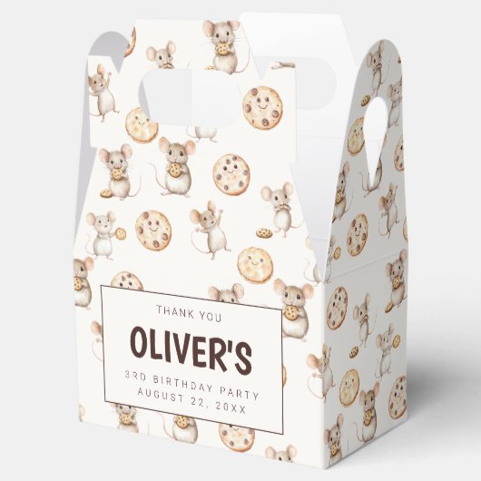 Cookieとマウステーマ誕生日パーティーお気に入りボックス フェイバーボックス (オープン)