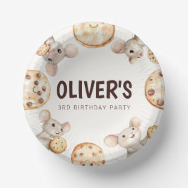 Cookieとマウス子供の誕生日パーティー ペーパーボウル