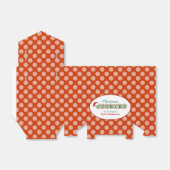 CookieとSprinkles パーソナライズされた Christmas Cookie フェイバーボックス (折り畳みなし)