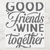 Cookieによりデザート好きベイカーが向上 ワインラベル (シングルラベル)