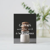 Cookieにより世界をより良い場所にする/写真 ポストカード (スタンド正面)