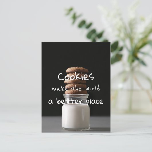 Cookieにより世界をより良い場所にする/写真 ポストカード (スタンド正面)