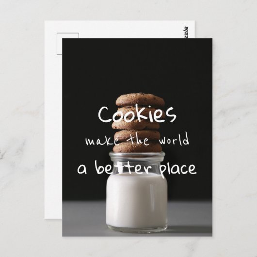 Cookieにより世界をより良い場所にする/写真 ポストカード (正面/裏面)