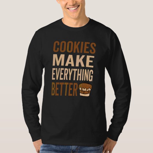 CookieによりCookieの愛が向上 Tシャツ (正面)