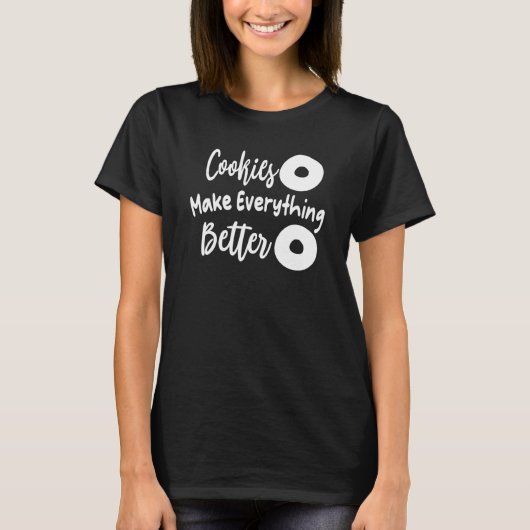 CookieによりCookieの愛が向上 Tシャツ (正面)
